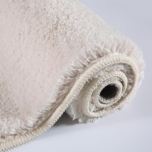 Miniatura 2 de Yancorp Alfombras de baño peludas de 3 piezas de felpa gruesa alfombra de baño suave para baño, antideslizante, lavable a máquina, alfombra de baño