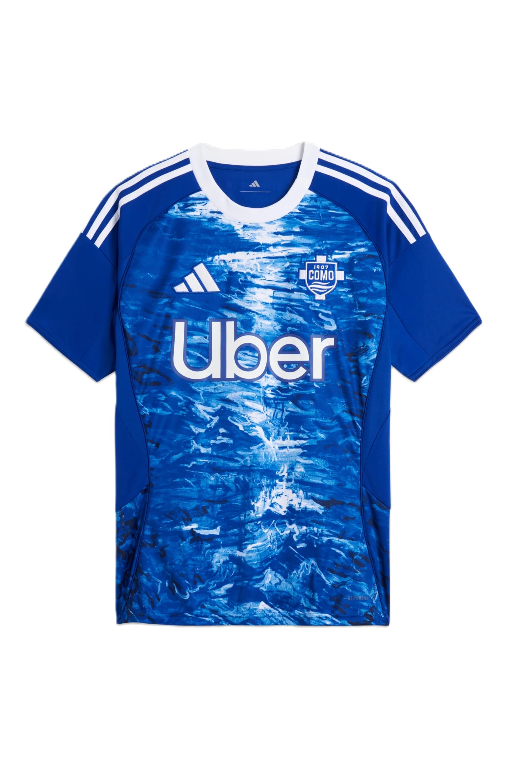 COMO 1907 Maglia Gara Ufficiale Stagione 2025/26. Jersey Calcio Traspirante con Design Ispirato al Lago di Como. Prodotto Originale con Stemma Club. - 4