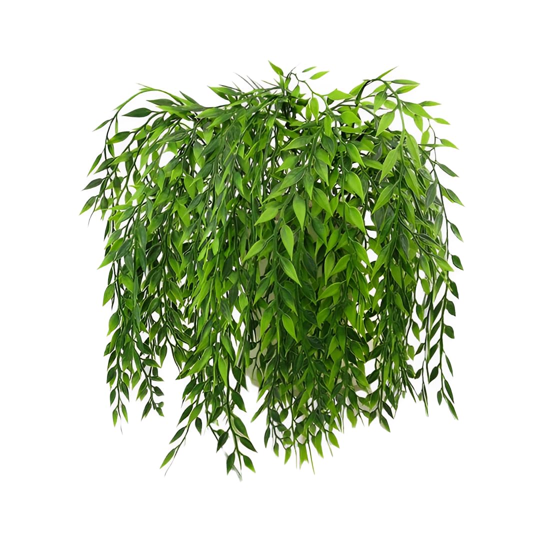 JPORSHU 6pcs Artificial Weeping Willow,20inch Artificial Vine Greenery Garland UV Resistant，for Garden Wedding Windowsill Balcony Christmas Decorations