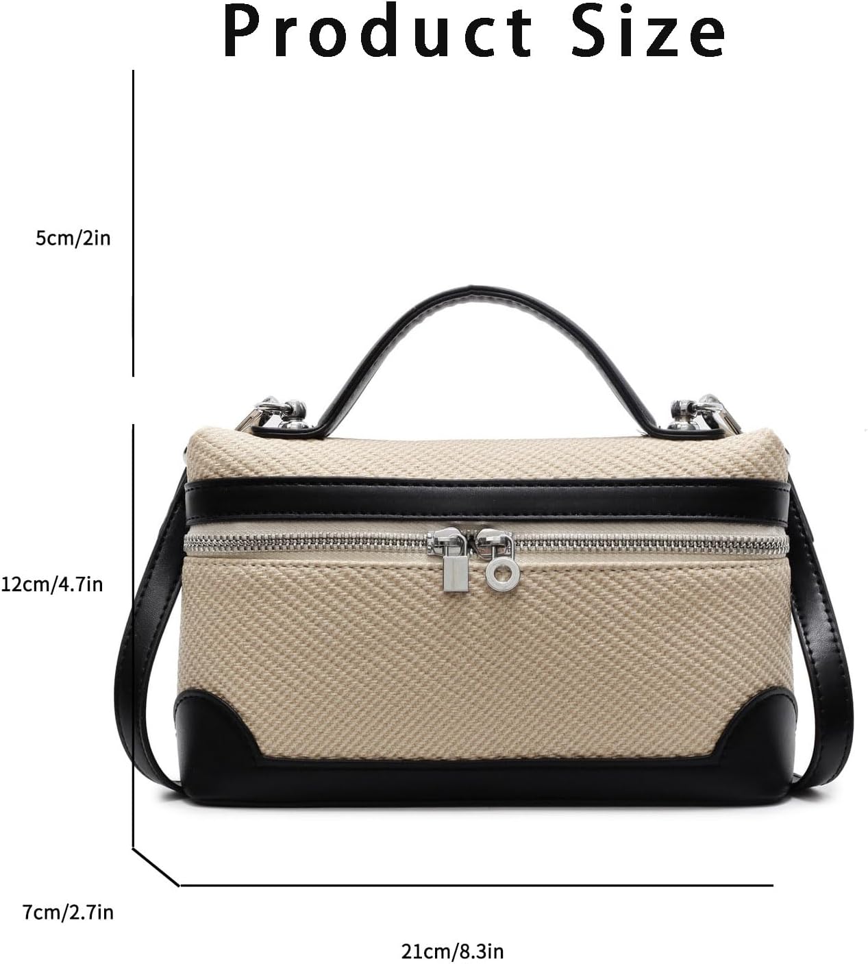 Crossbody Bag for Women Pouch Top-Handle Leather Bag Designer Shoulder Handbag Quiet Luxury Trendy Purse - Image 4