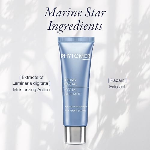 Miniatura 4 de PHYTOMER Exfoliante facial suave vegetal con enzima natural | Limpia, elimina impurezas, refina la textura de la piel | Ingredientes seguros y