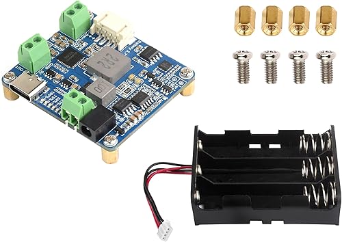 Waveshare Módulo de administrador de energía solar (D), soporta panel solar de 6V 24V y adaptador de corriente tipo C, salida regulada de 5V3A para