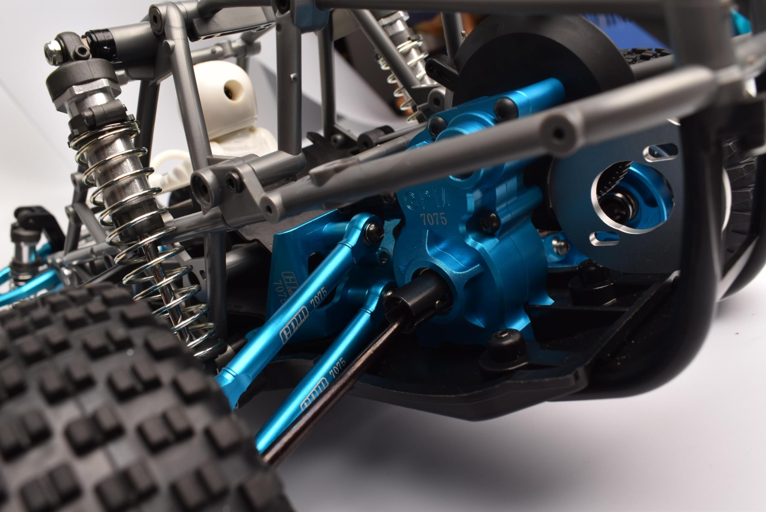 Aluminum 7075-T6 Transmission Housing Set For Tamiya 1:10 BBX / BB-01 RC Car (58719) | Sky Blue Upgrade Part