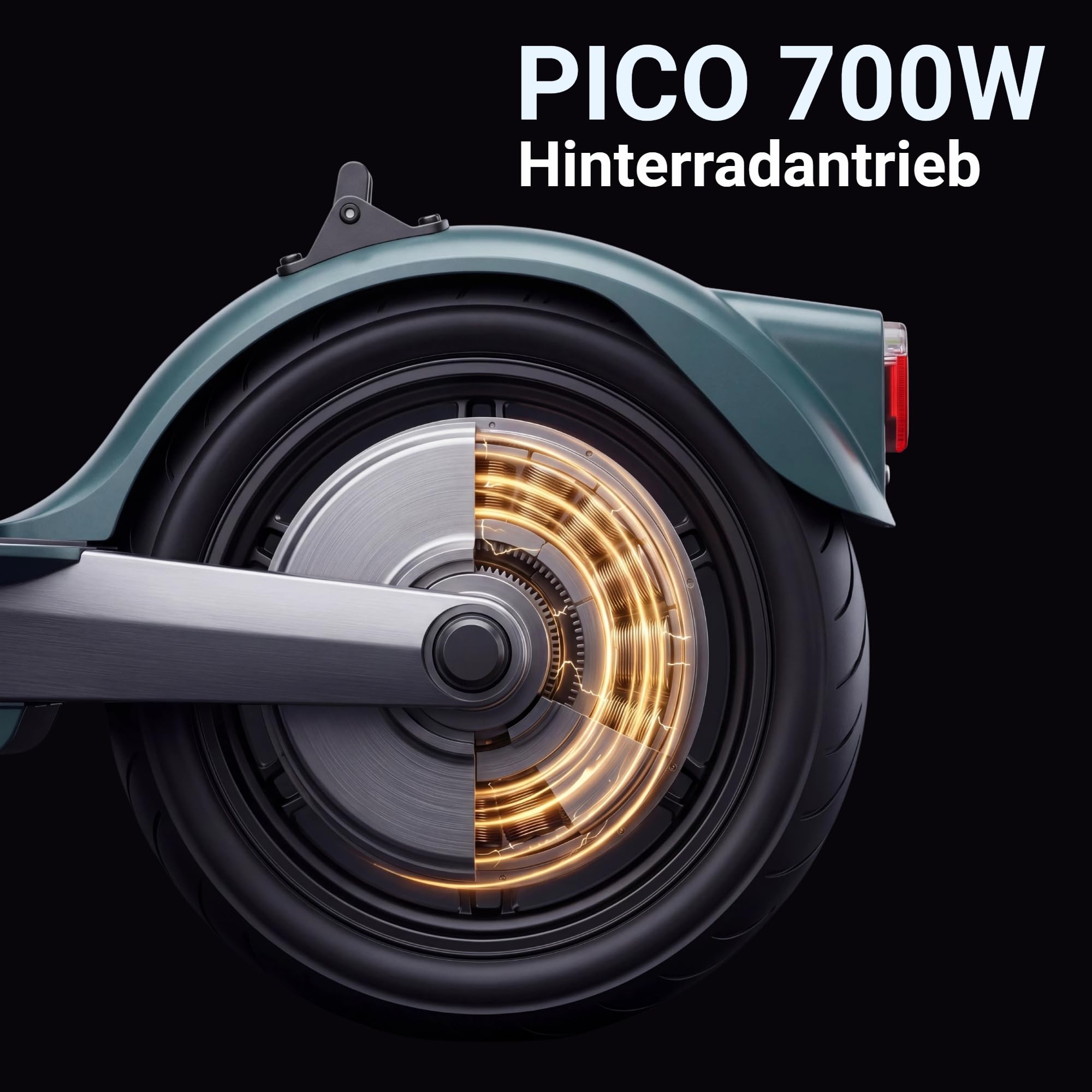 N5 Patinete Eléctrico con Tracción Trasera Neumáticos Tubeless 10" | Motor 350W, 25 Km Autonomía, Pendiente 18%, Sistema TCS, Sistema BMS, Frenos Duales, Estructura ligera, Plegable, IPX4
