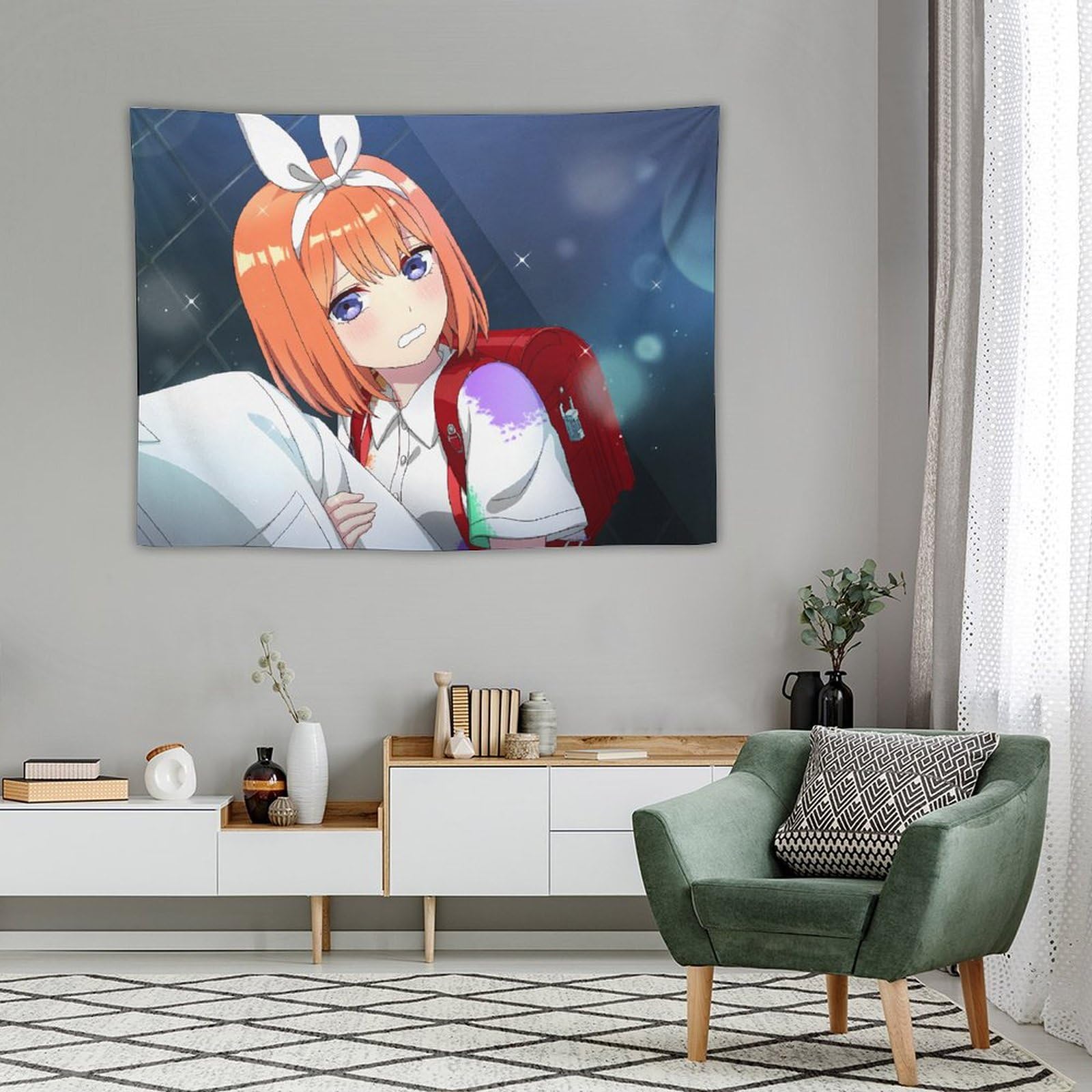 Amazon.co.jp: 五等分の花嫁 中野四葉 タペストリー 壁掛け 多