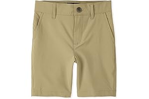 Boys' Quick Dry Chino Bermuda Shorts for Summer Adventures