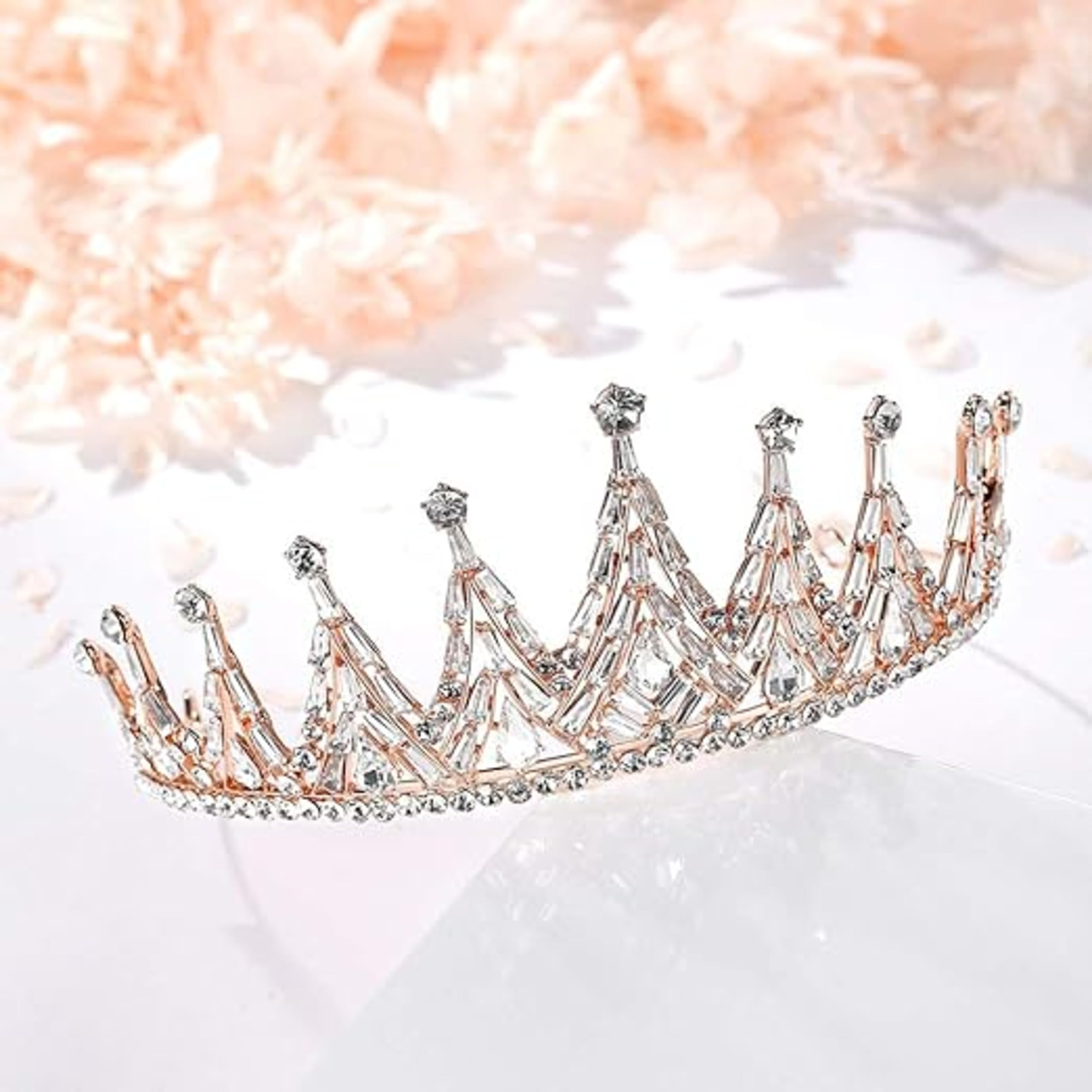Rubela Grand Crystal Gold Queen Alloy Crown Headpiece (B0CQRK9MVK) Amazon Price History, Amazon Price Tracker