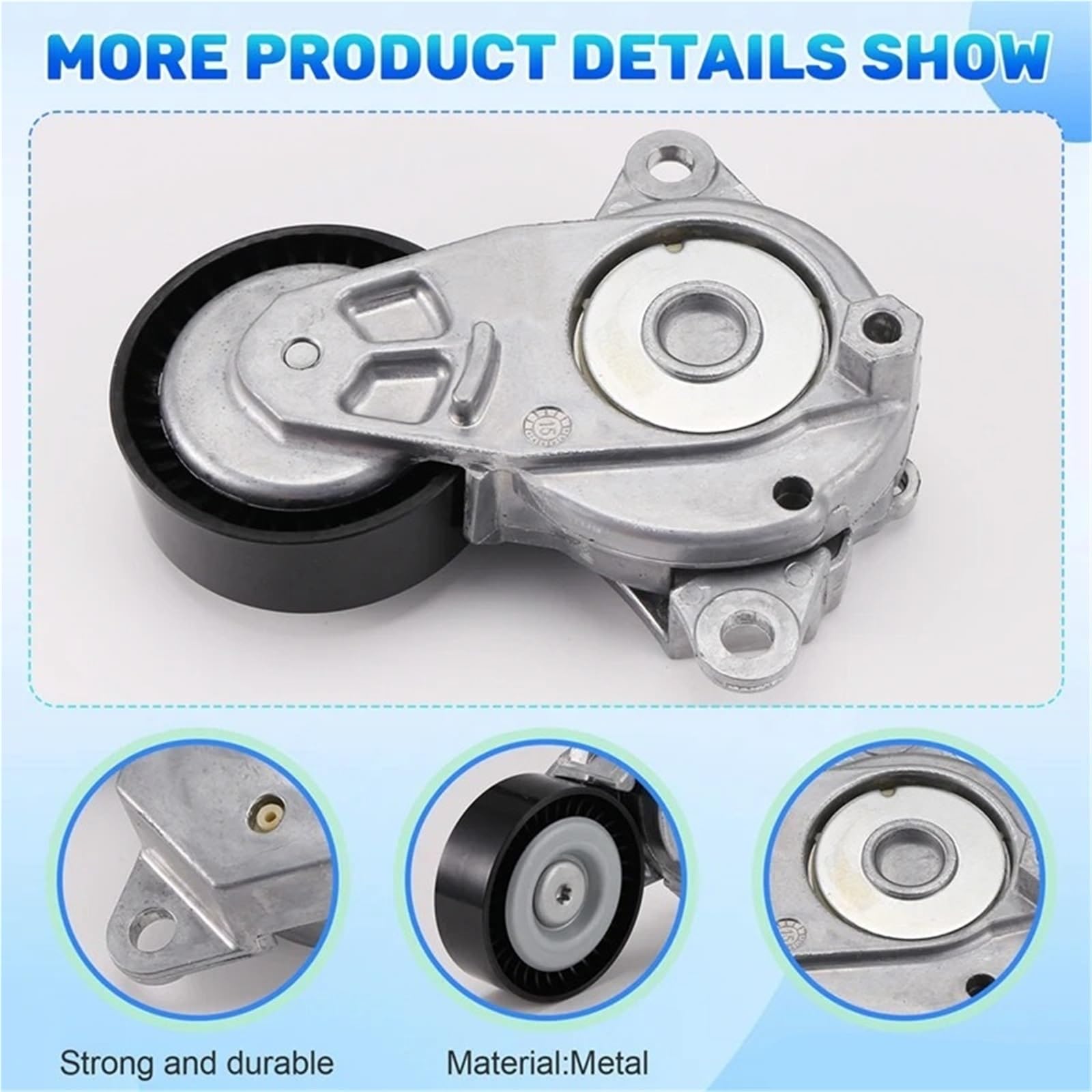 Tendicinghia per Toyota per Yaris Auris per Corolla X Saloon Urban per Cruiser 2007-2016 per Daihatsu Charade 16620-0Y010 Puleggia tendicinghia