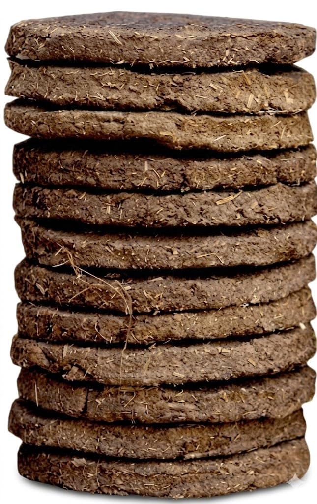 12 Pcs Cow Dung Cake for Havan Puja Rituals Dry Upla for Yagya Agnihotra Dhoop Fuel Cakes for Temple Ceremony and Traditional Use-image-42