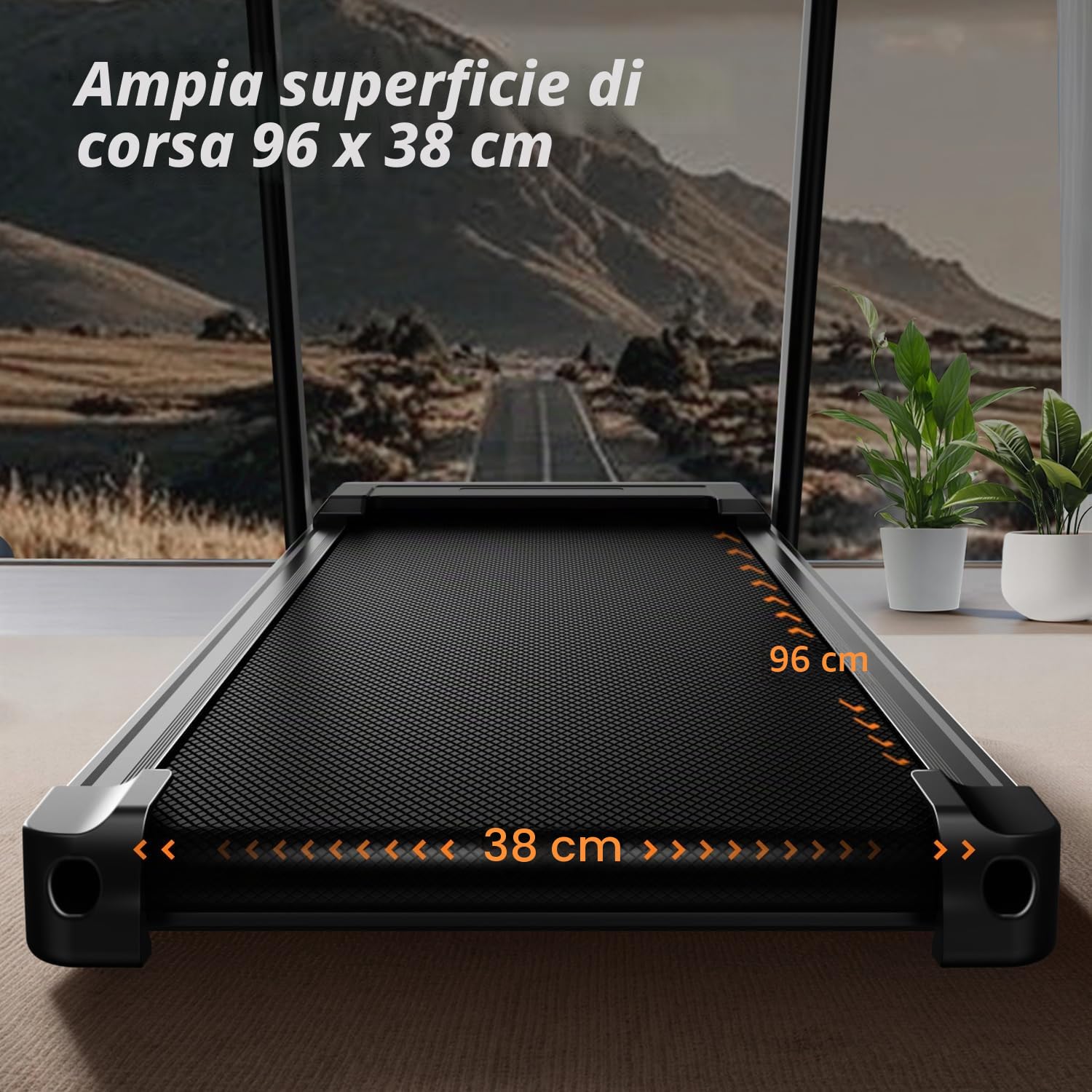 CURSOR Tapis roulant per casa, pieghevole, con pendenza del 15% | Tapis roulant, tapis roulant per la casa