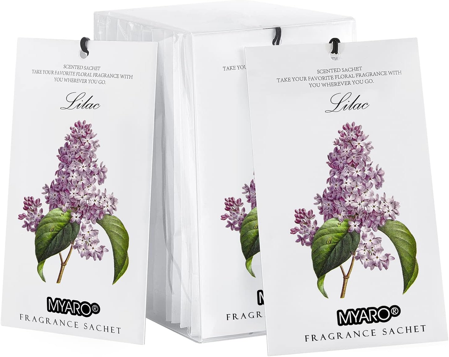 MYARO12 Packs Lilac Scented Sachets for Drawer and Closet, Long-Lasting Sachets Bags Air Freshener, Fresh Scents Potpourri Bags Home Fragrance for Lover