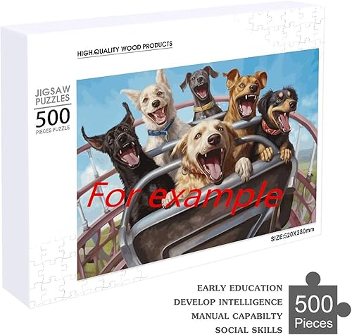 Puzzles for Adults 500 Pieces Jigsaw Puzzles Beautiful Dusk in Switzerland Resort Formation Wooden Eco-Friendly Unique Artwork Challenging Brain