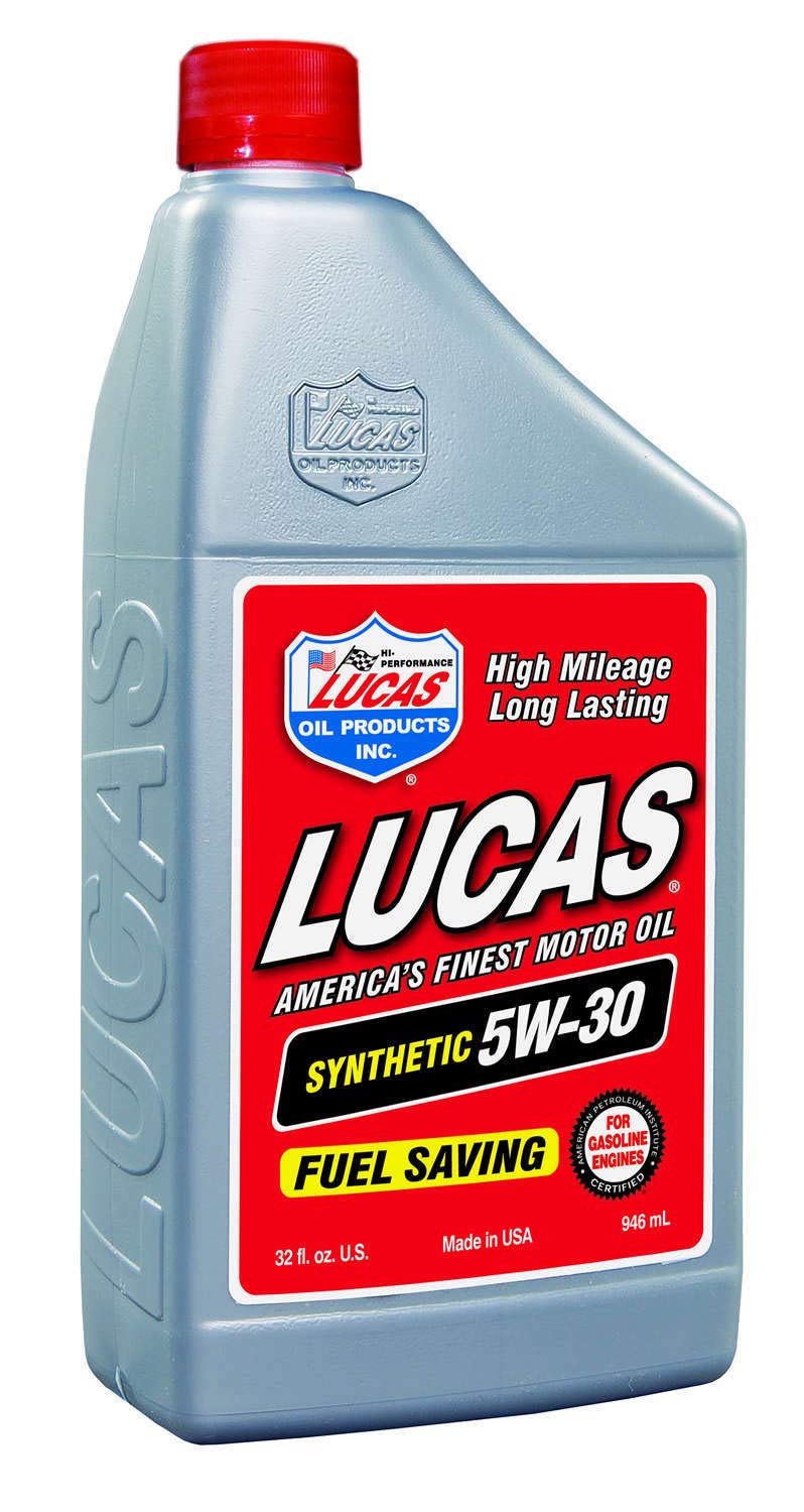 Lucas Oil 10049 Full Synthetic SAE 5W-30 Motor Oil - 1 Quart (Pack of 6)