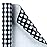 WRAPAHOLIC 30 Inch Plaid Wrapping Paper Roll - Black and White Plaid Design for Birthday, Holiday, Party, Wedding, Baby Shower Packing - 30 inch x 33 feet