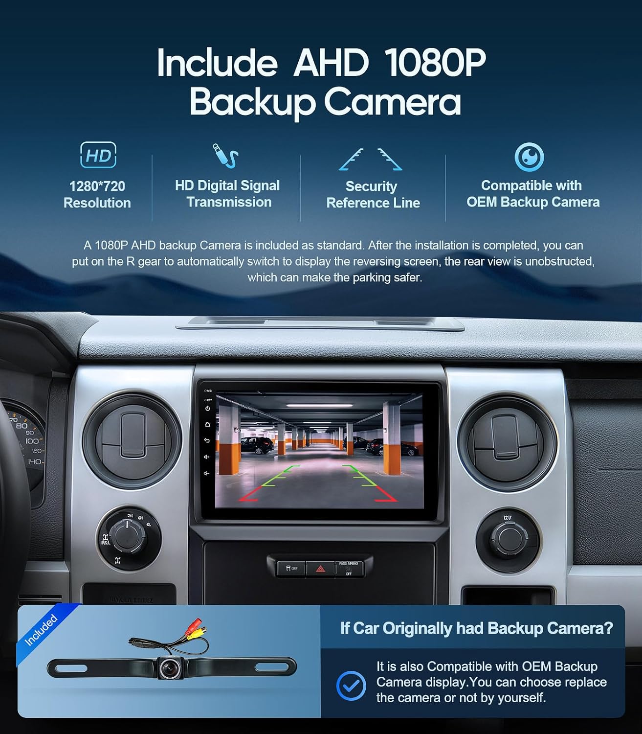 9 Inch Car Stereo Radio for Ford F150 2009-2012,Upgrade Touch Screen Android 13 Qualcomm 8-Core,Wireless CarPlay, Android Auto, GPS, WiFi,Bluetooth,DSP,FM Radio,SWC,1080P Backup Camera (4G+64G)