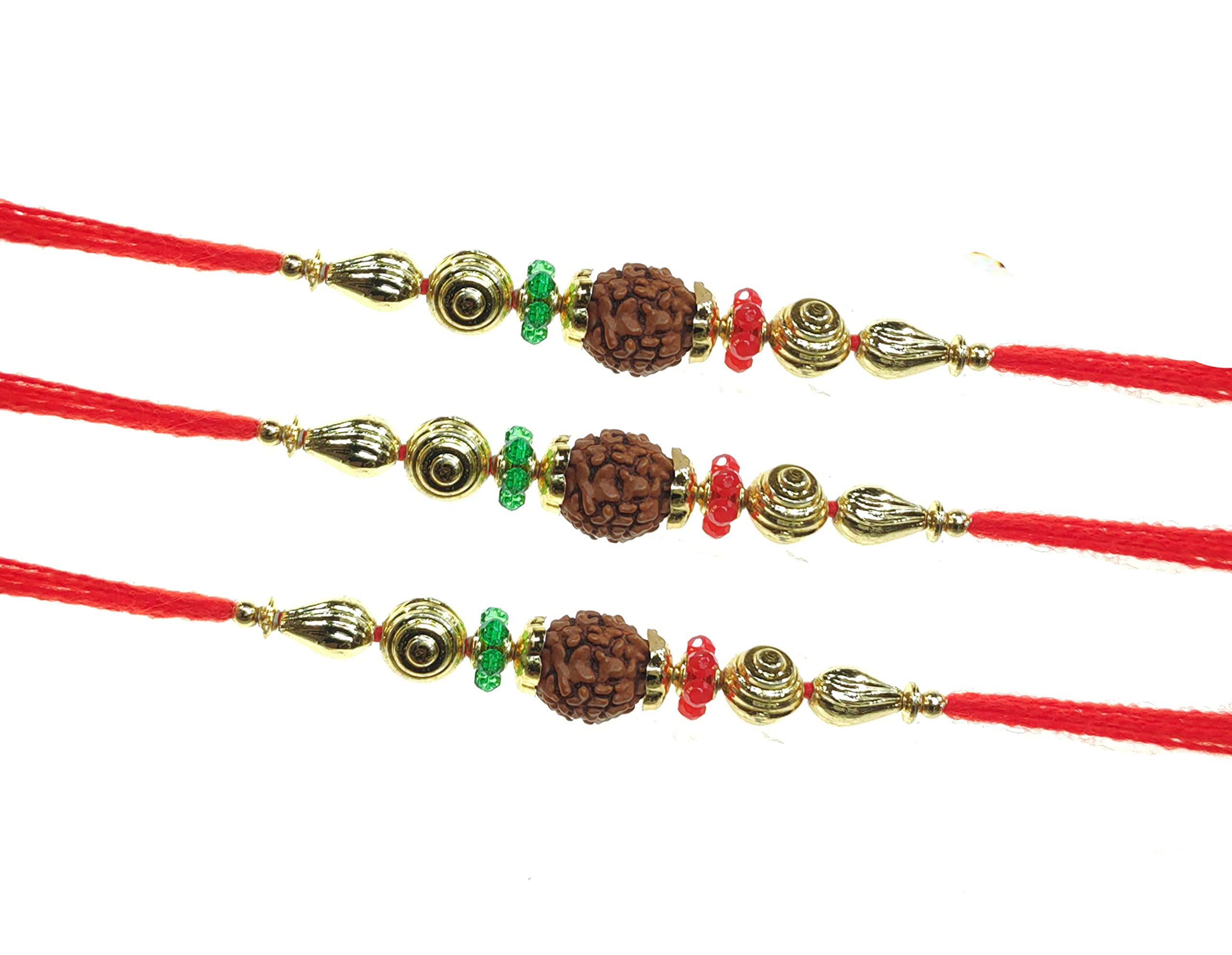 SKN Jewellery Multi-Colour Artificial Rudraksha Rakhi for Brother (SKN-2720AX) (Pack of 3) (B09BM5ZY38) Amazon Price History, Amazon Price Tracker
