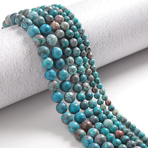 Vista 87 de 45 cuentas de piedras preciosas naturales de ojo de tigre aguamarina natural de 0.315 pulgadas (0.315 in), cuentas redondas sueltas