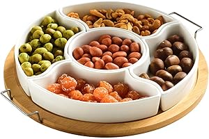 Yarlung 11-inch Ceramic Divided Serving Platter