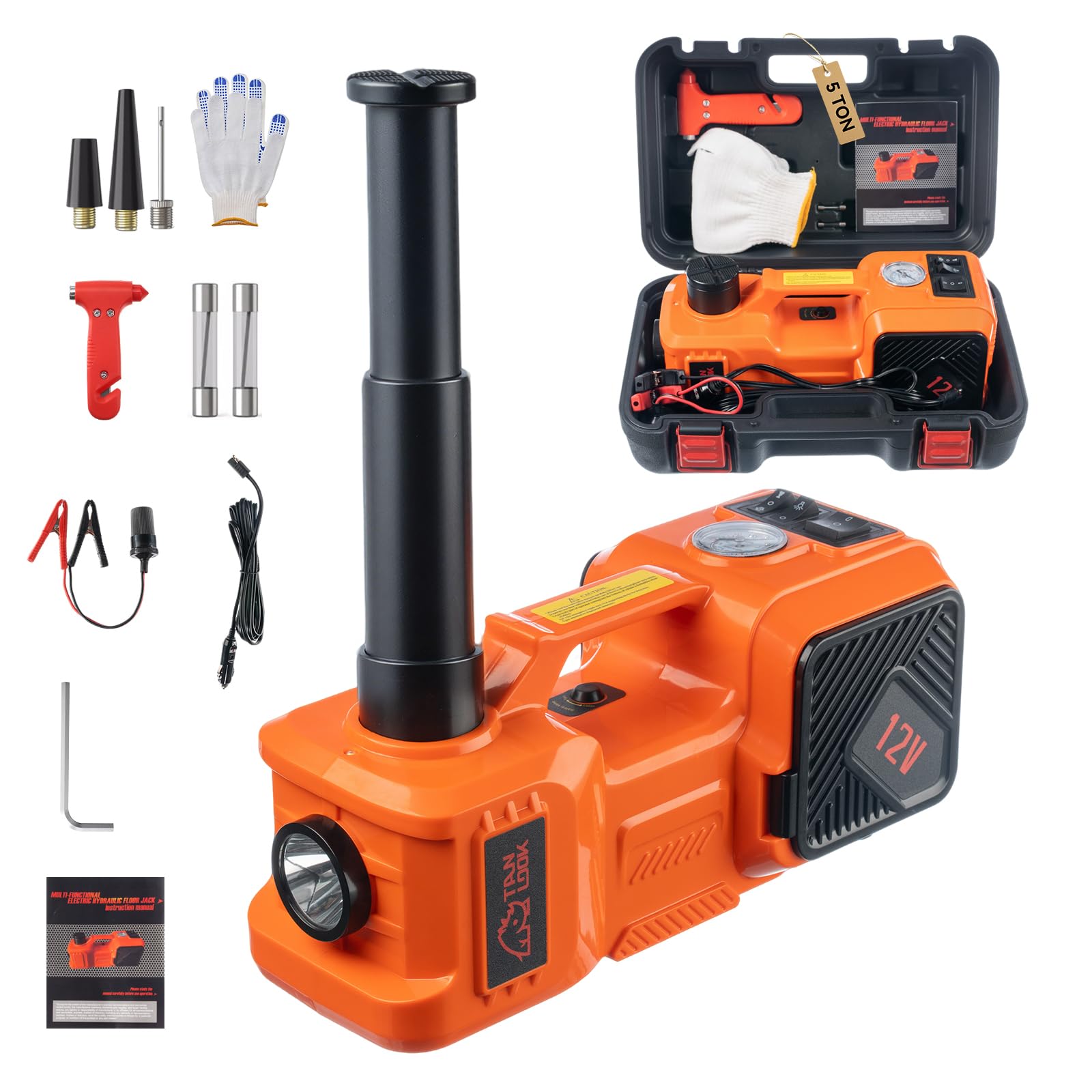 Amazon.com: TAN LOOK Electric Car Jack Kit with Hydraulic Lift 5