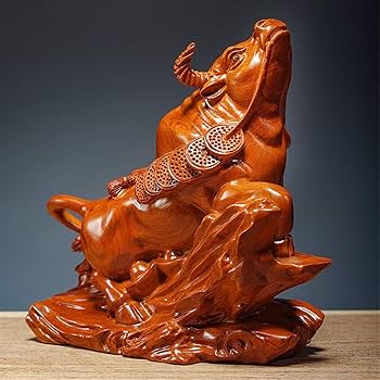 牛の置物　木製 楽天市場】置き物 牛飾り 25cm 20cm 牛の置物 天然木 工芸品