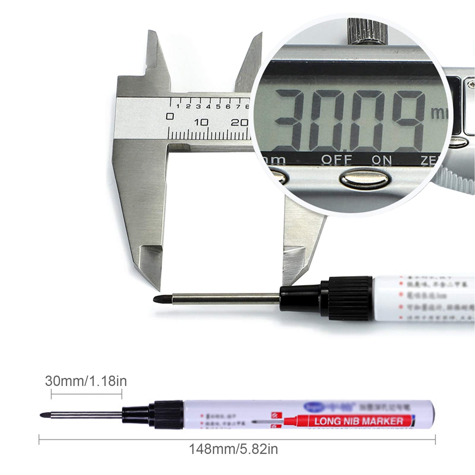 Stylo De Charpentier 2 Couleurs Bleu Et Rouge ALYCO | Produits | Alyco Tools