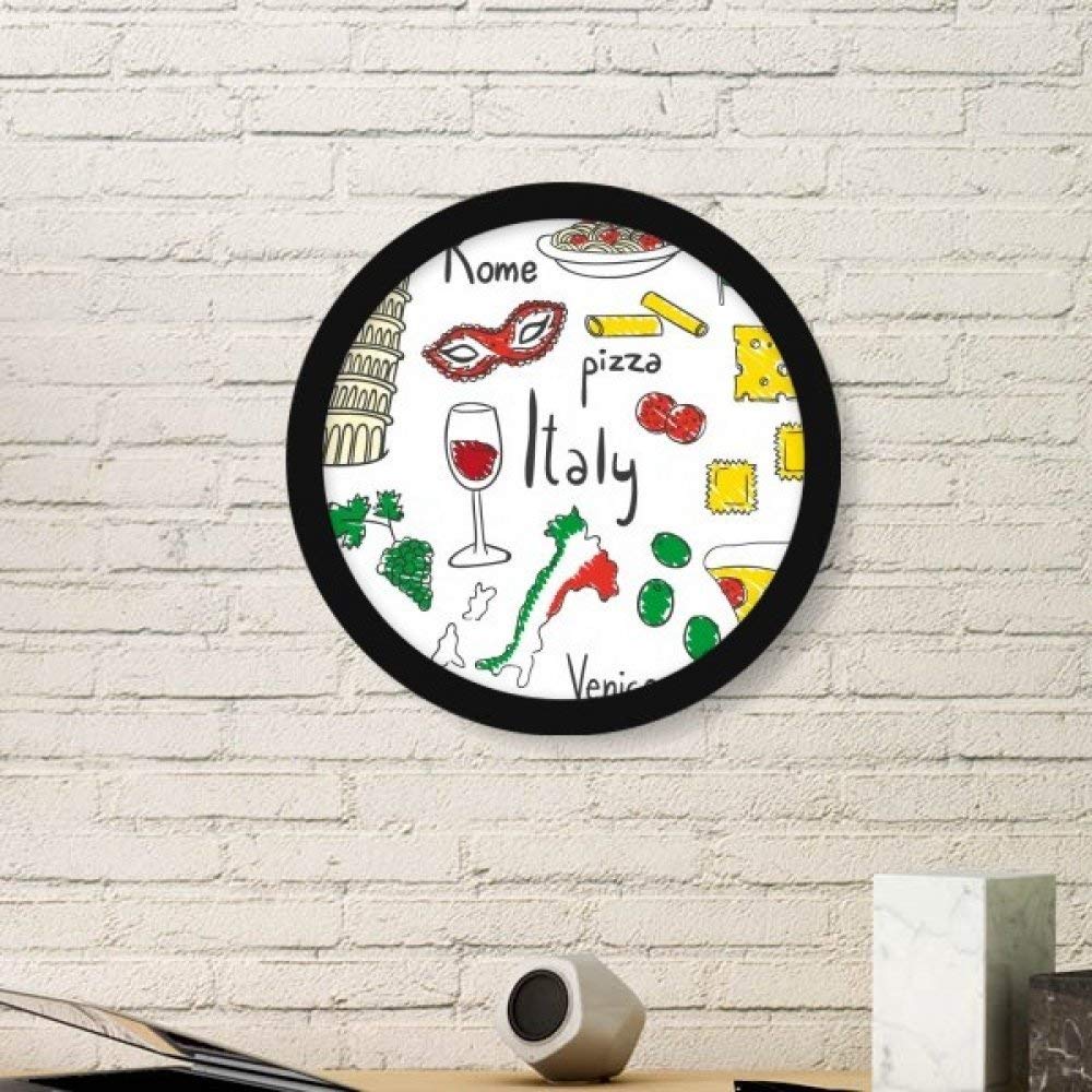 Cadre Tour de Pise pour habiller un mur blanc avec une illustration d'Italie