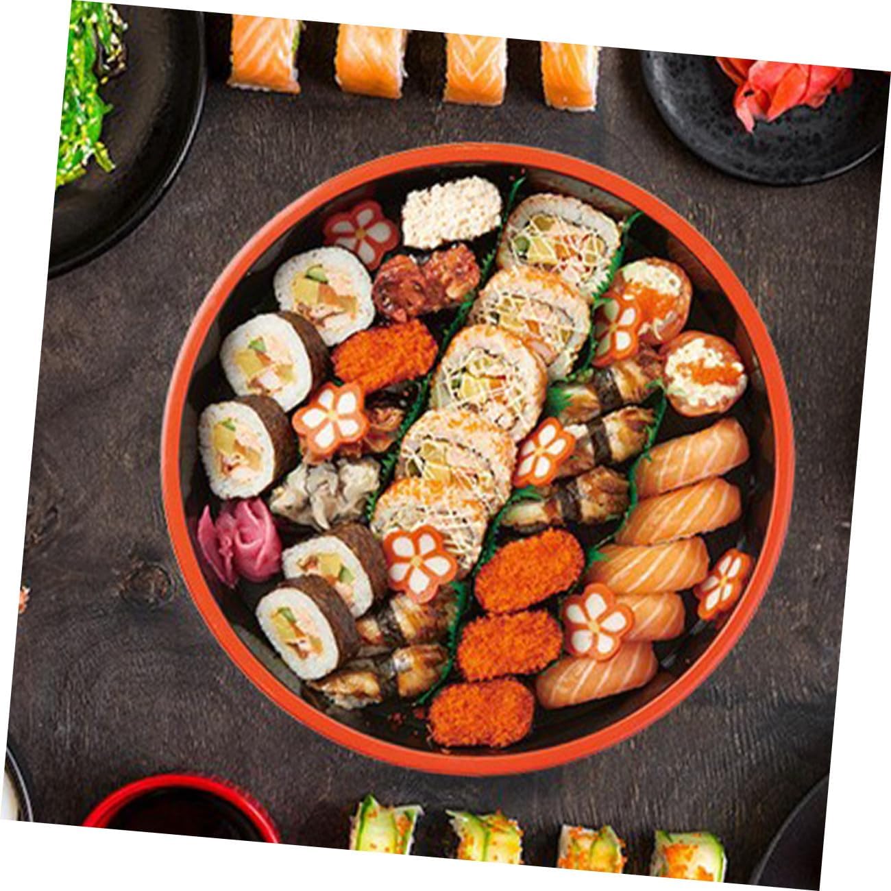 Healeved Sushi Tray and Salmon Serving Plate with Drain Board, 24.5cm Japanese Sashimi Serving Dish for Dining and Entertaining, Specialty Sushi Plate for Home and Restaurant Use