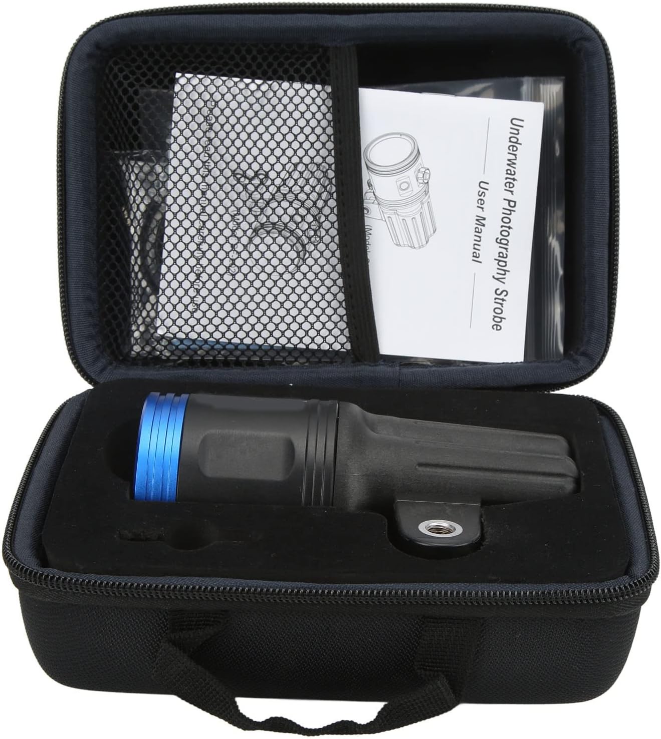 SF L01 5000lm LED Diving Torch Professional Underwater Photography Video Light with RGB Color Lights for Scuba Diving Snorkeling PC Tempered Glass Aluminum Alloy