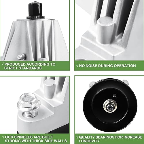 Miniatura 6 de Mandril de husillo de cortacésped para 618-06980 918-06980 MTD Cub Cadet RZT-L50 S50 XT1-GT50 ZT-L50 KH KW Paquete de 3