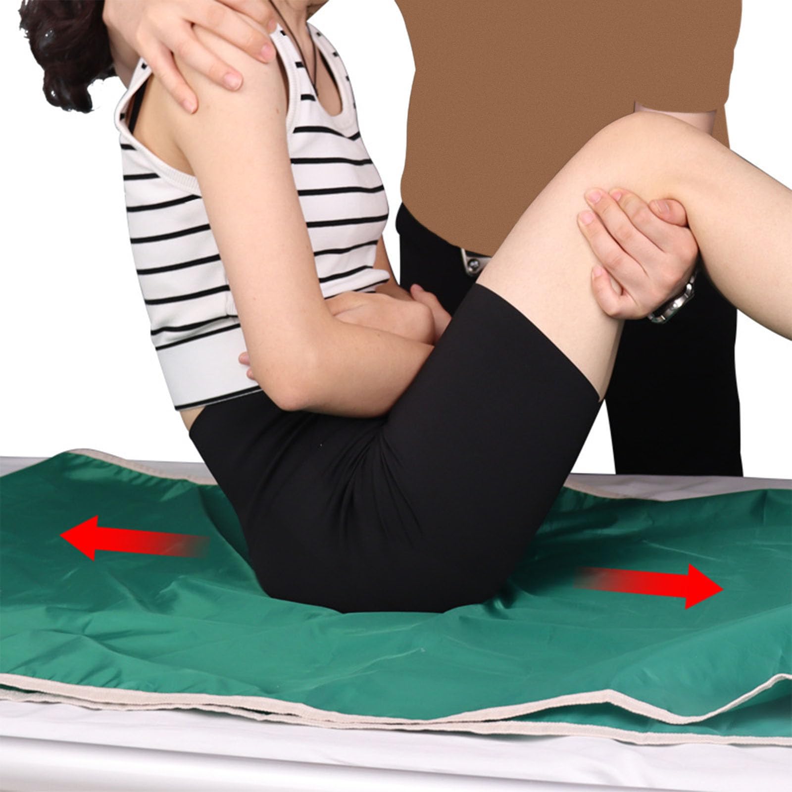 Foglio di nylon per trasferimento paziente riutilizzabile foglio di trasferimento panno per letto anziani e disabili