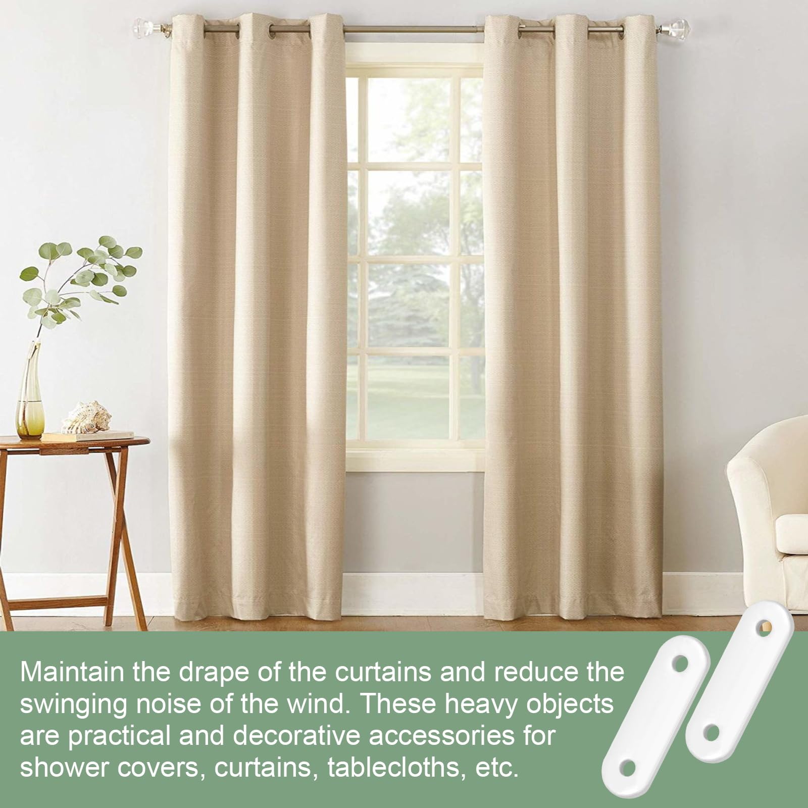 Pesi Per Tende In Piombo - 18 Pezzi Da 25g, Per Orli Tende E Tovaglie - Foto 6