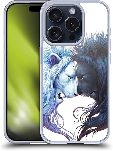 Miniatura 8 de Head Case Designs Officially Licensed Jonas JoJoesArt Jödicke Yin Yang Wolves Creatures Soft Gel Case Compatible with Apple iPhone 15 Pro