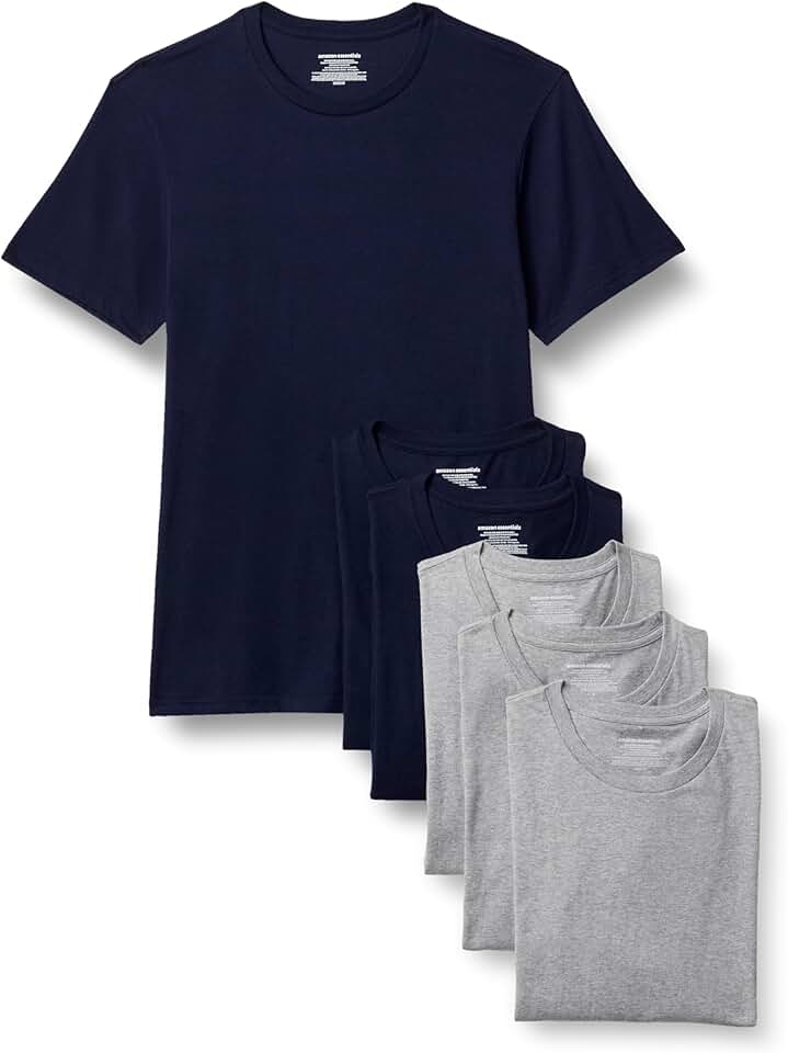 Amazon Essentials Men's Slim Fit Crewneck Undershirts