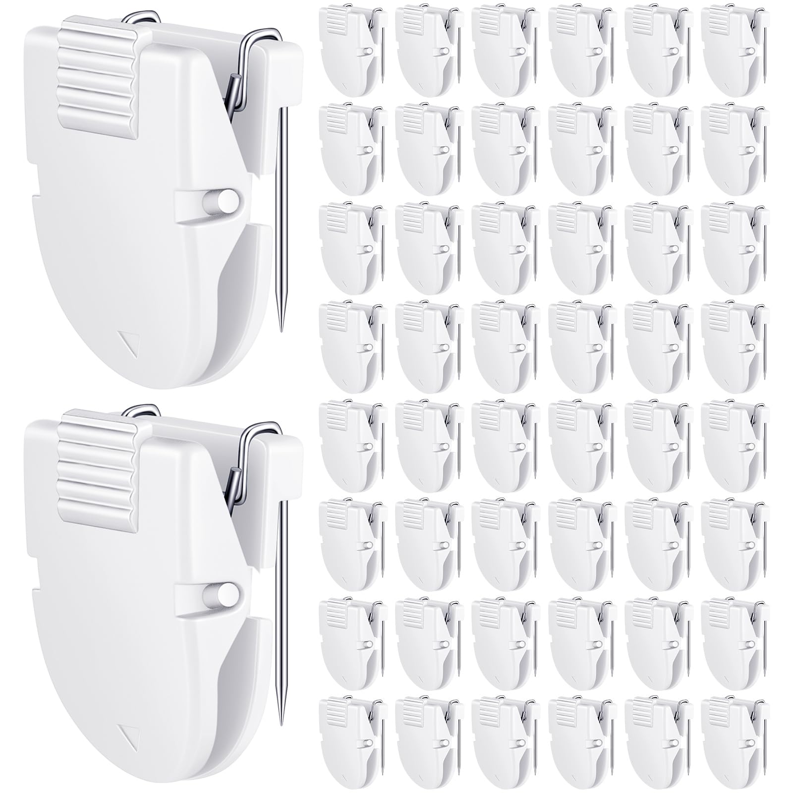 Feifeiya 50 Pcs Cubicle Clips Fabric Panel Cubicle Accessories Fabric Partition Panel Wall Clip Office Photos Wall for Notes Memos Standard Size, 40-