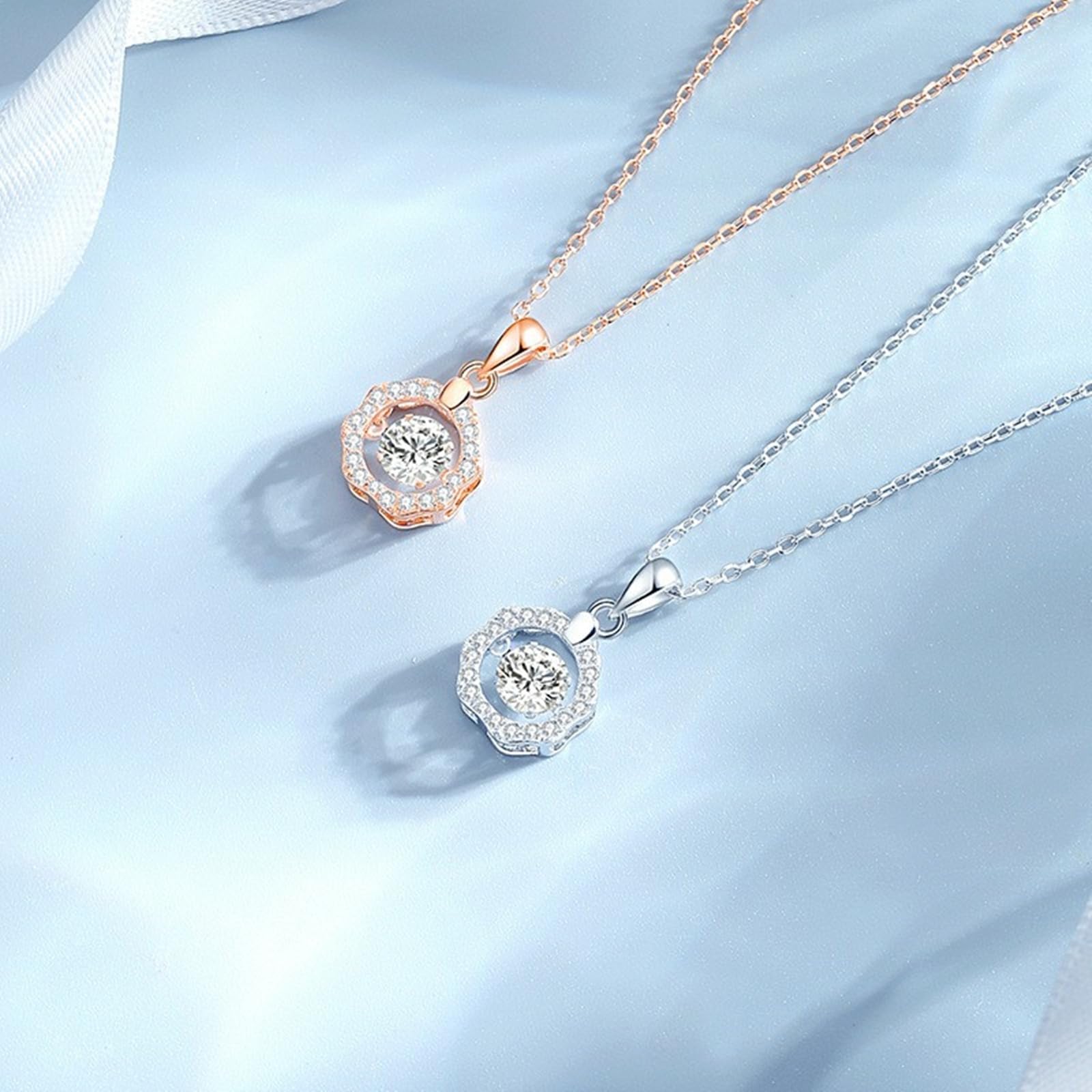 Wycian Hermosos collares para mujer, collares ajustables para mujer, borde ondulado dorado, halo de 40 + 5 cm