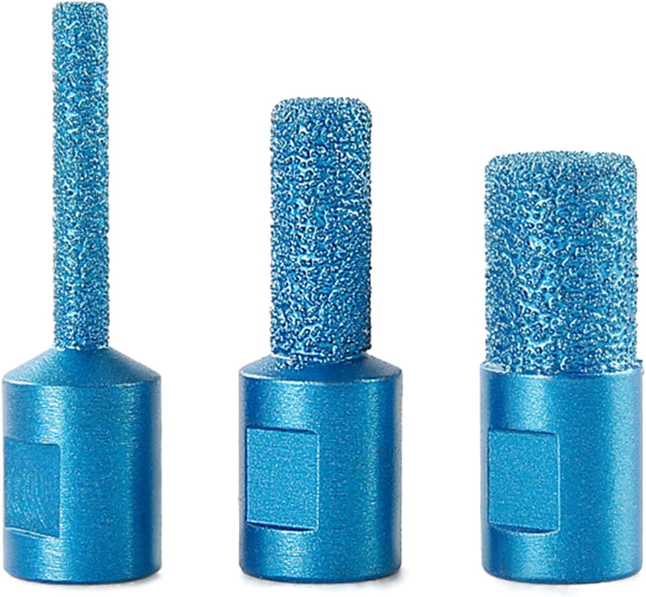 Pack of 3 100 Angle Grinder Grinding Head Tips for Marble, Granite, and Quartz Countertops 6/10/15mm Diameter