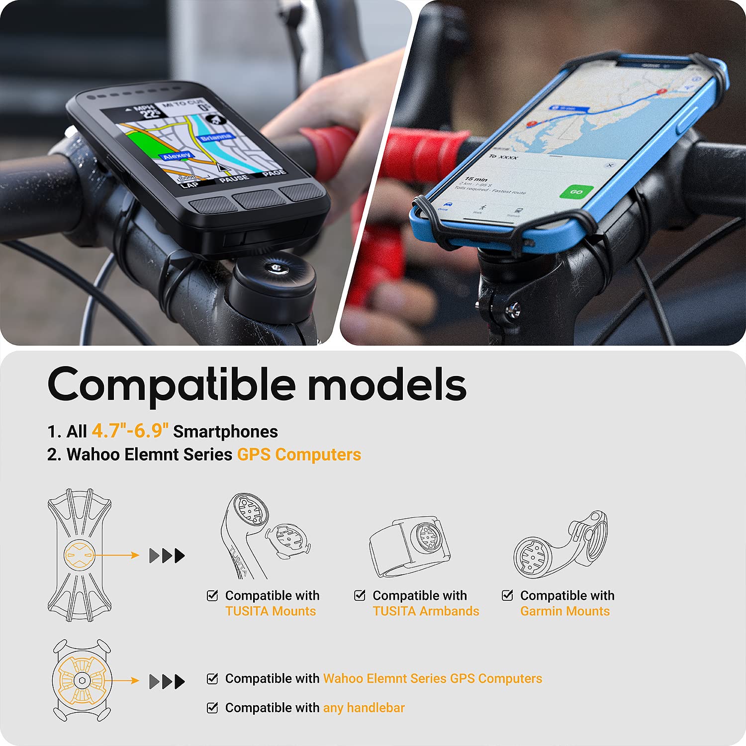 Adaptateur Intérieur MagSafe Pour Support Vélo Wahoo - Inclinaison 45°, Installation Rapide - 8