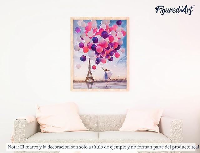 Foto 4 de 8 de Figured'Art Pintar por Numeros Adultos Globos En La Torre Eiffel
