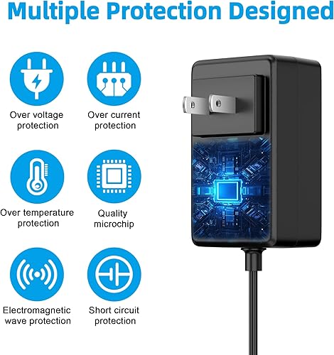 Miniatura 2 de PK Power Adaptador de CA DC de repuesto para el modelo YS35-3601000U YS353601000U se adapta a CND LED lámpara secadora 90200 Cable de alimentación