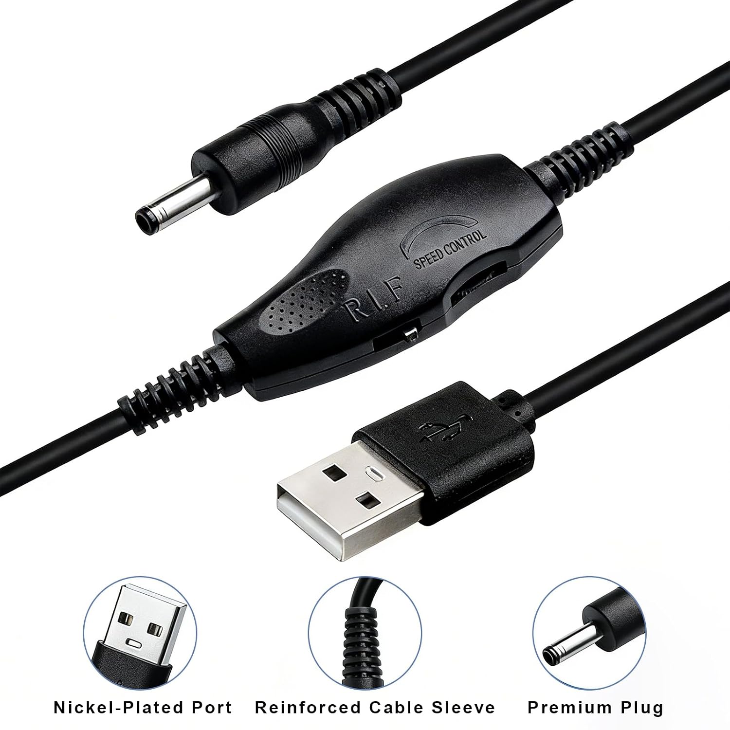 Electric Nail Drill Cord Replacement, USB Charger Power Cable ,Universal Charger Cord for Most Electric Nail Drill