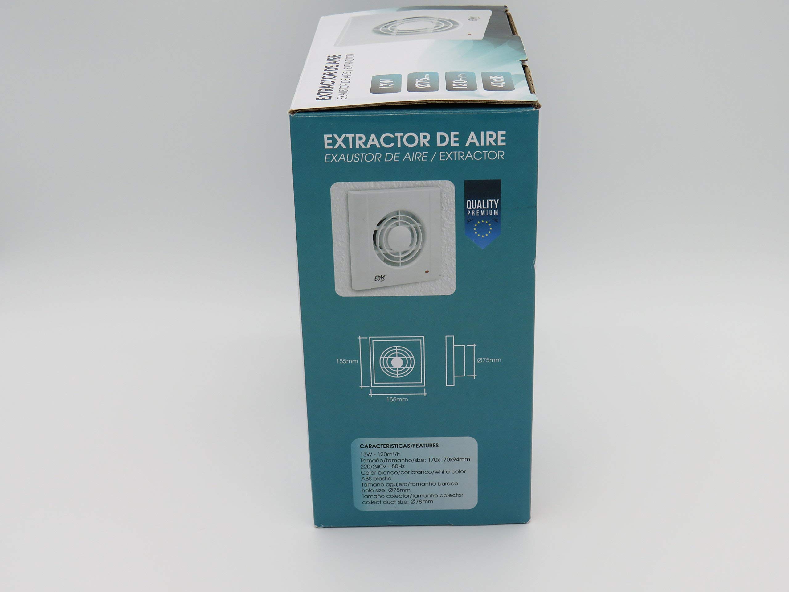 Extractor de baño EDM Ø75