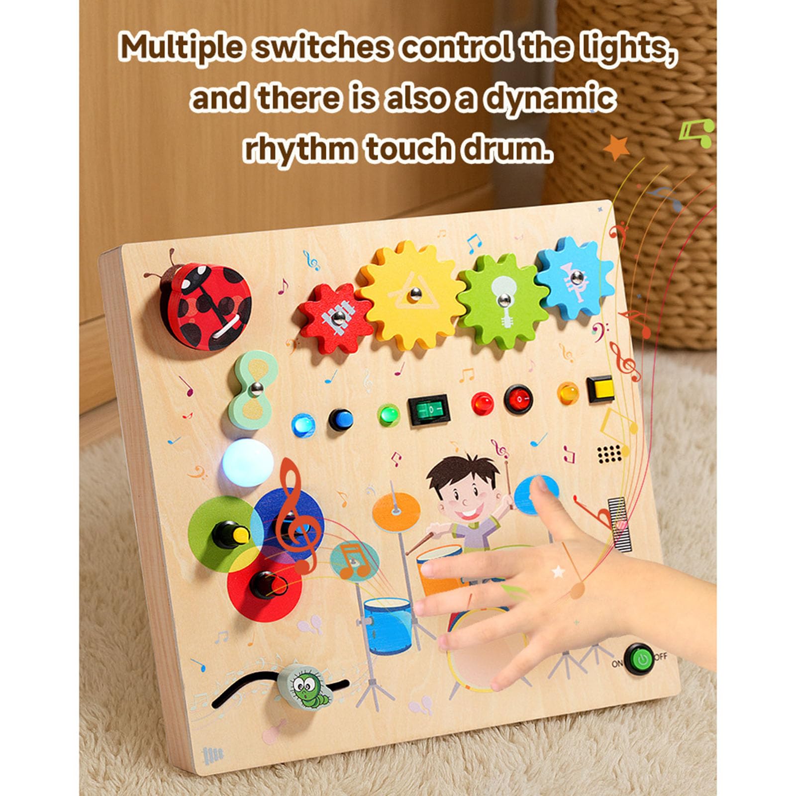 Holz Aktivitätsbretter für Kleinkinder, sensorisches Spielzeug, lustiges Tischspiel, beschäftigte Bretter für frühes Lernen, Hand Augen Koordinationsspielzeug
