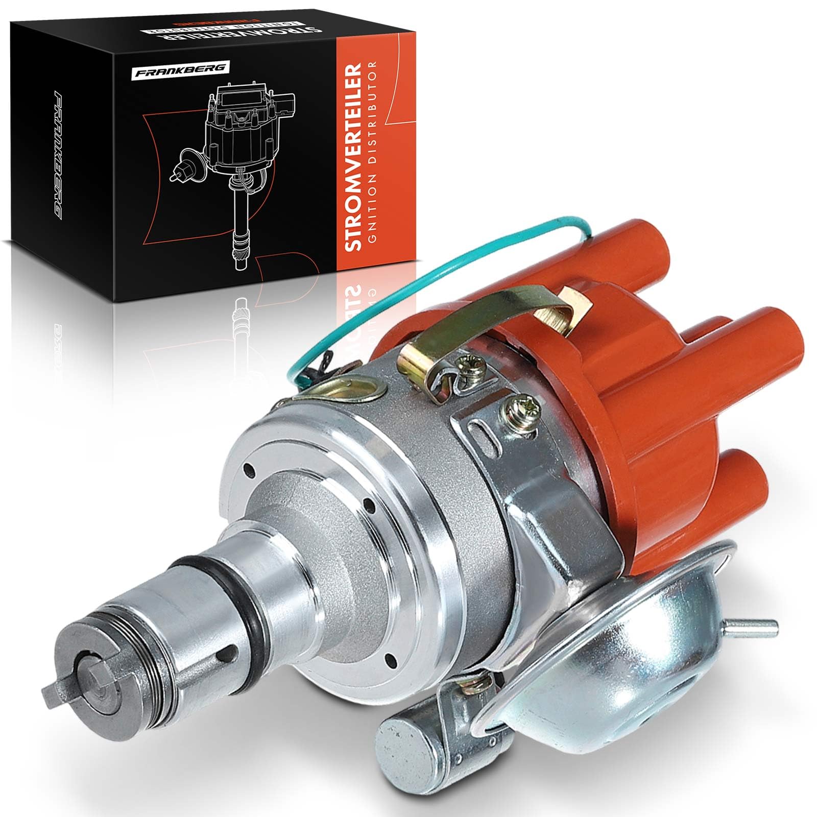 Frankberg Distribuidor de encendido Gasolina Compatible con Kaefer 1.3L Kaefer cabrio 15 1.5L Transporter I Bus 22 24 25 28 1.5L Kaefer cabrio 15 1.6L Transporter II Bus 22 23 24 1.7L 113905205AN