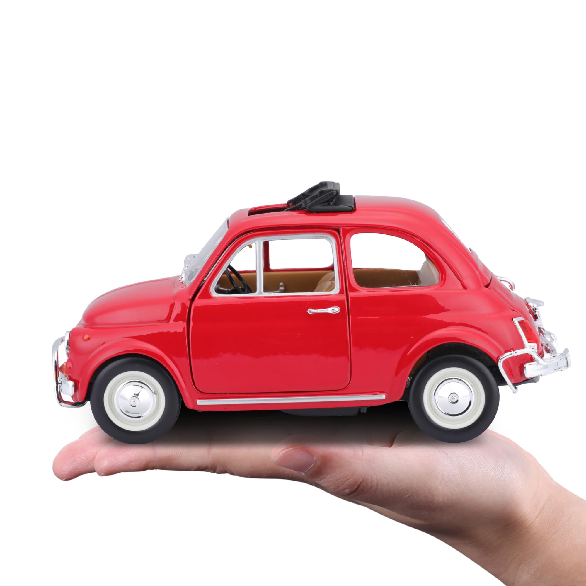 BBURAGO Fiat 500L 1968 Modellino Auto Scala 1:21 Licenza Ufficiale Fiat 3+
