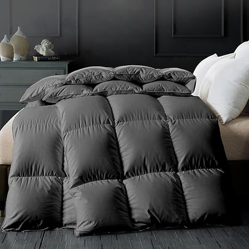 Miniatura 6 de Edredón de fibra de plumón pesado de lujo, tamaño Queen, relleno de alta potencia, estilo hotel, relleno de edredón de invierno más grueso para