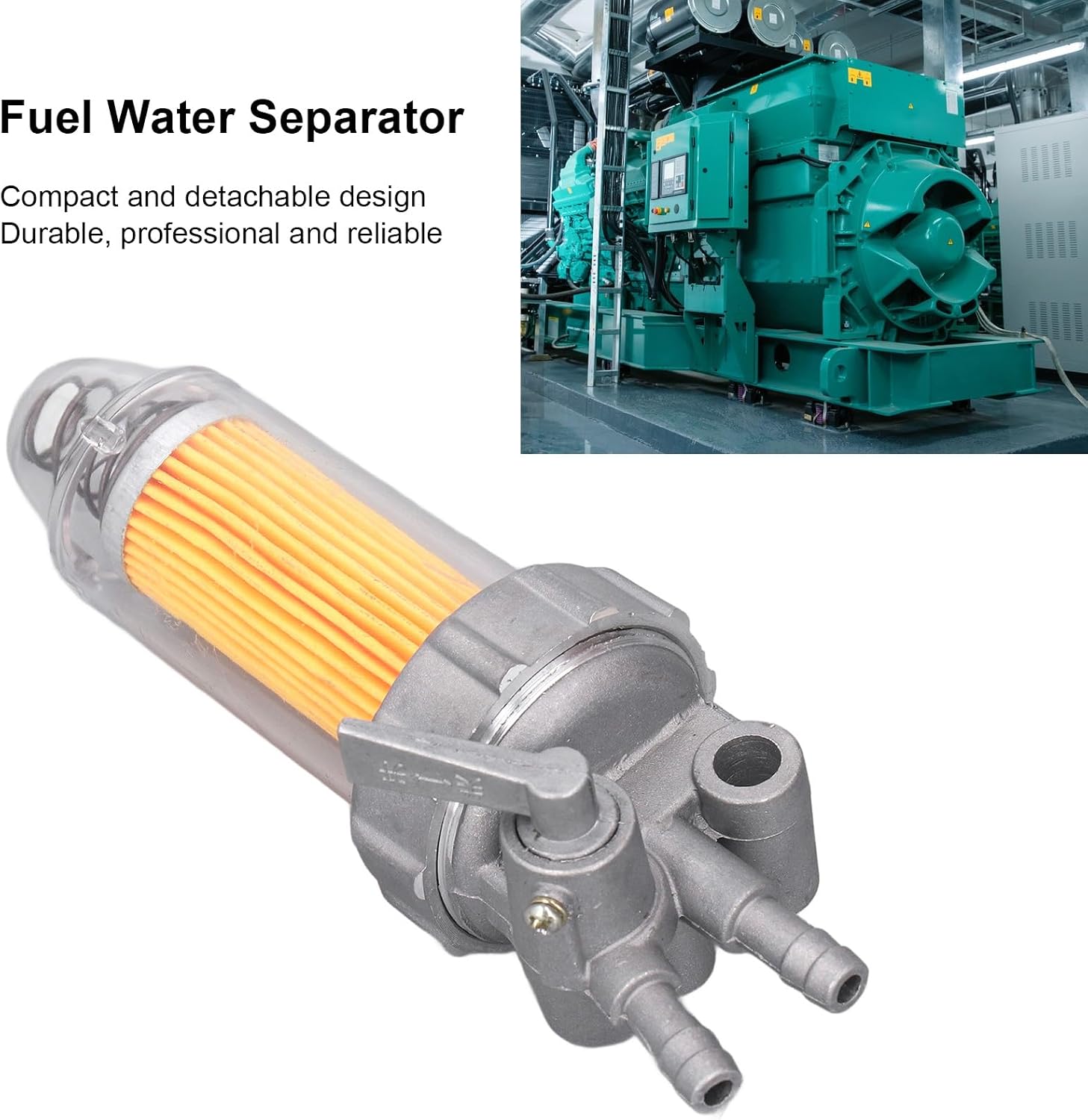 Durable Fuel Water Separator Filter Enhancing Fuel Efficiency for 170F 178F 186F Air Cooled Generator
