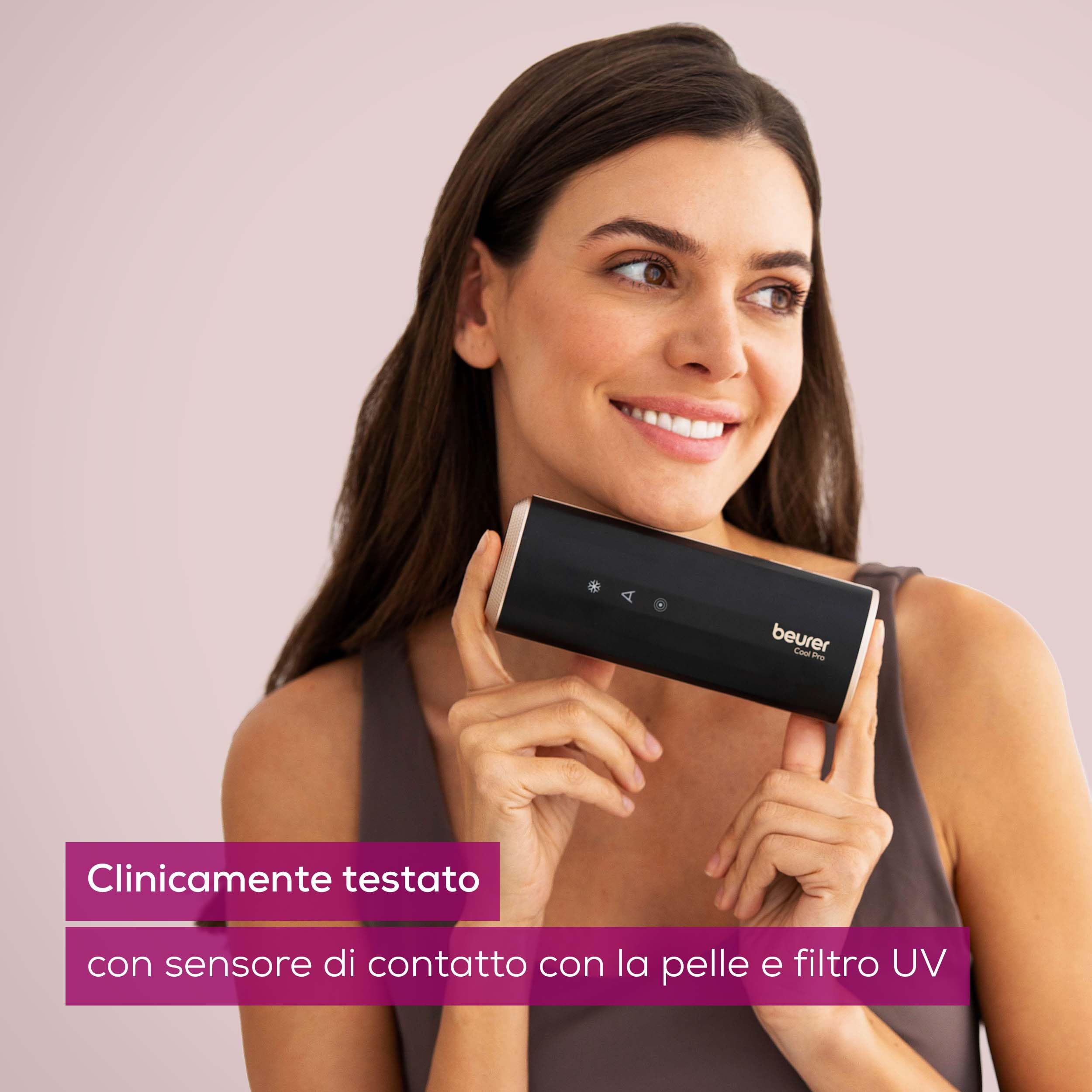Beurer IPL 7800 COOL PRO Dispositivo di Epilazione aLuce Pulsata con Effetto Raffreddante per un'Applicazione Piacevole e Fresca Sulla Pelle