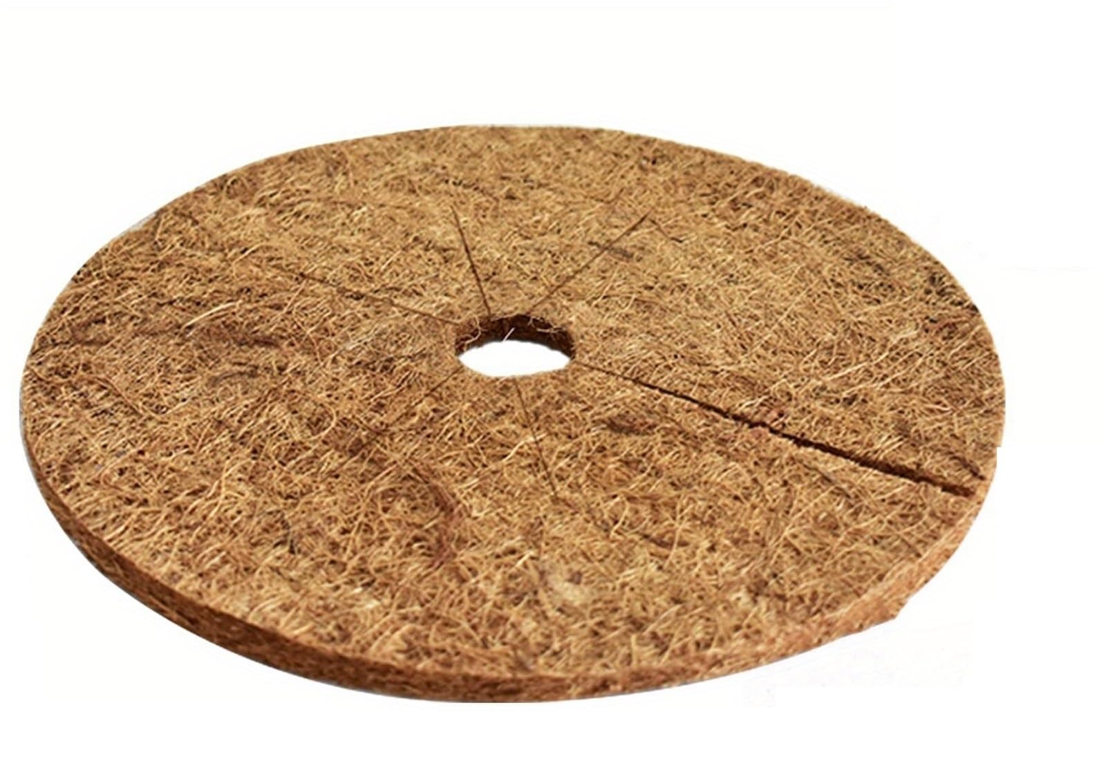 Protector plantas interior de fibra de coco: estera para cubrir árboles de 35cm, 3 unidades