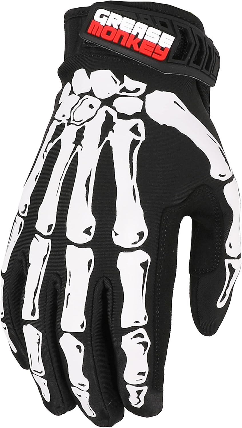 Grease Monkey Bones Xtreme Black Out Mechanic Work Gloves