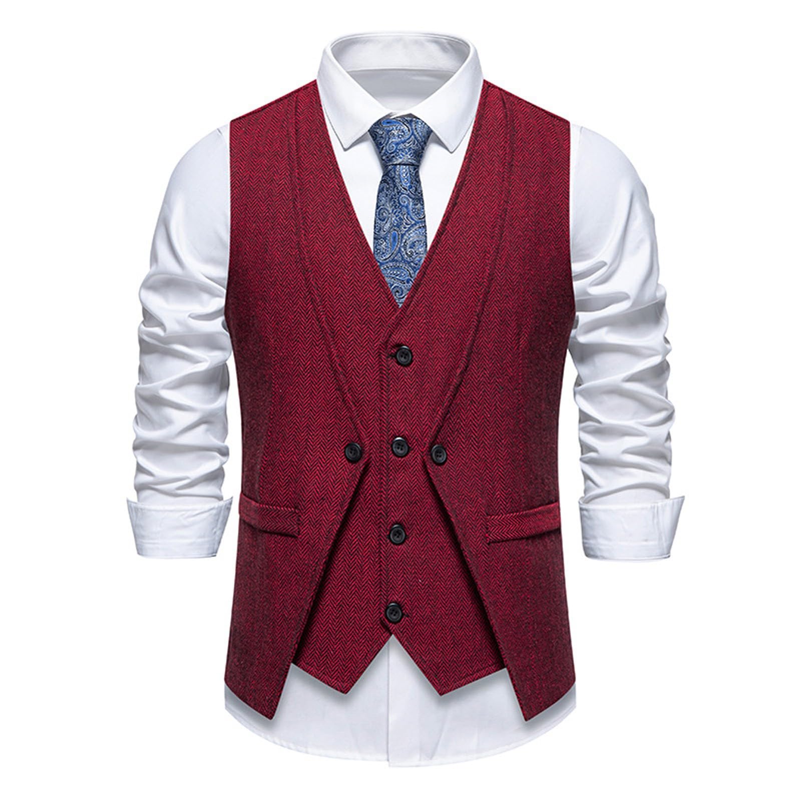 Gilet de style vêtement d'extérieur à la mode double couche chic